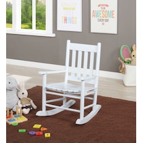 anthony white rocking chair   