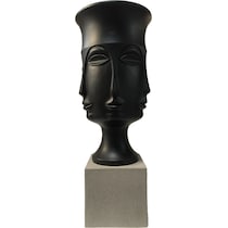 anubis black vase   