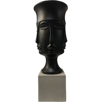 anubis black vase   