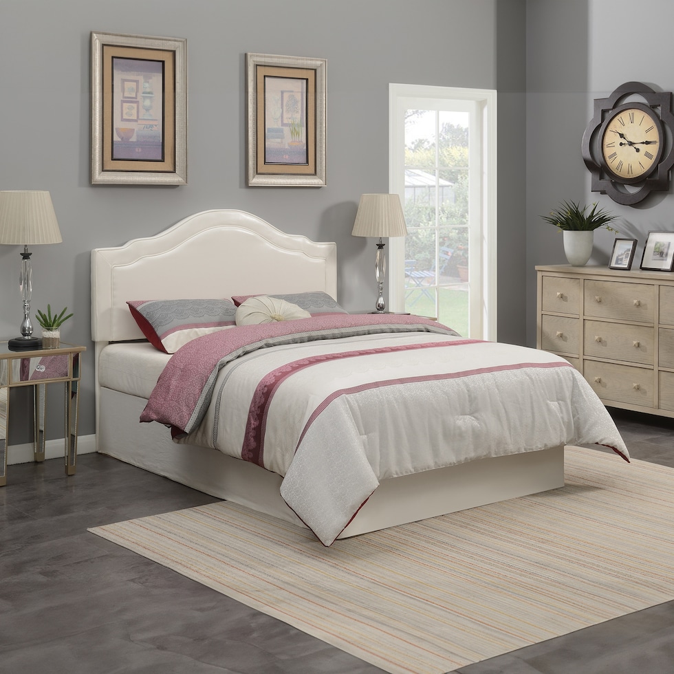 anya neutral full queen headboard   