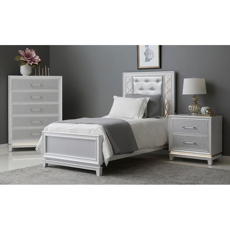 apollo silver full bed   