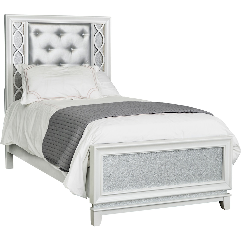 apollo silver twin bed   