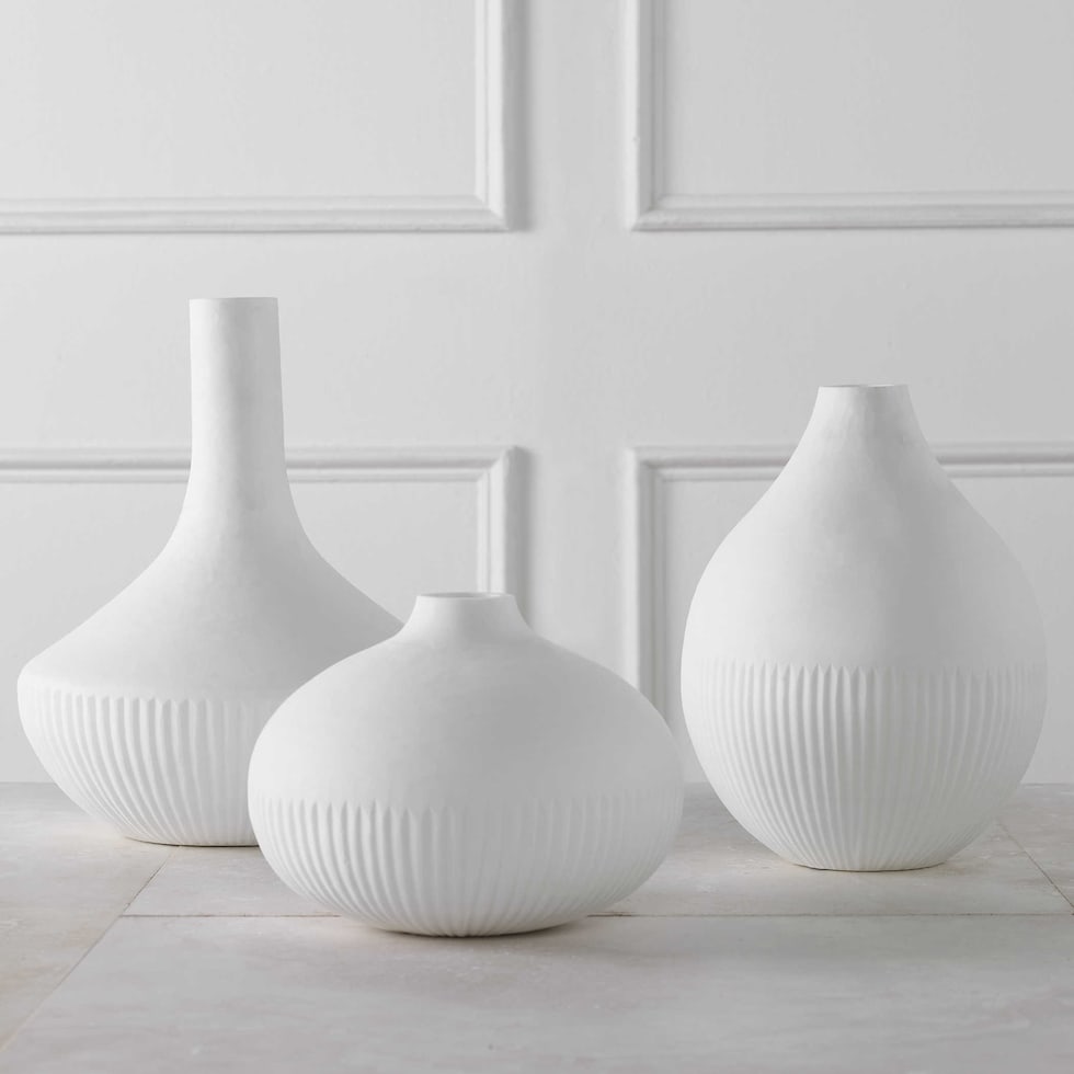 apothecary white vase   