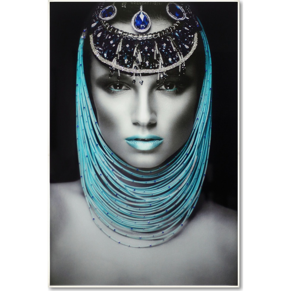 aqua queen black and aqua wall art   