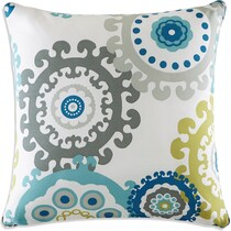 aquata blue outdoor pillow   