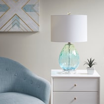 aquata blue table lamp   