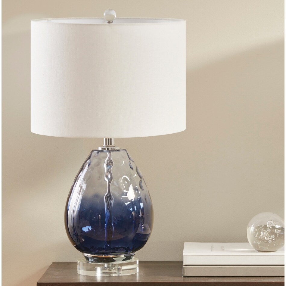 aquata blue table lamp   