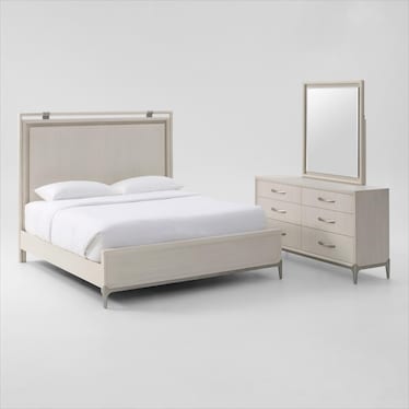 Arabella 5-Piece Bedroom Set with Dresser and Mirror
