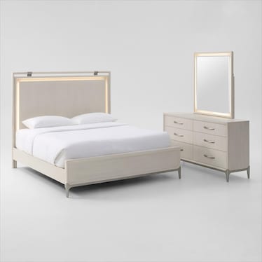 Arabella 5-Piece Bedroom Set with Dresser and Mirror