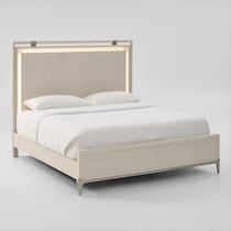 arabella white king bed   