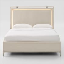 arabella white king bed   
