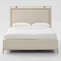 arabella white king bed   