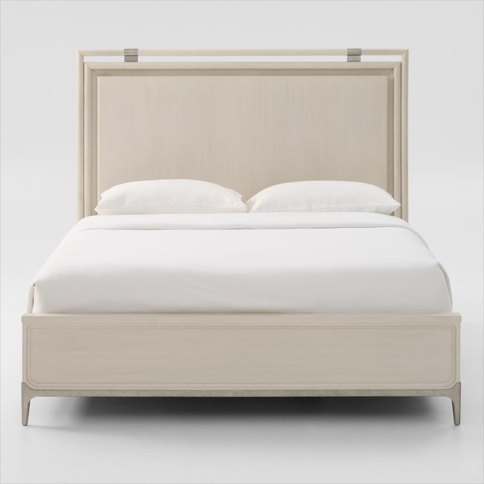 arabella white king bed   