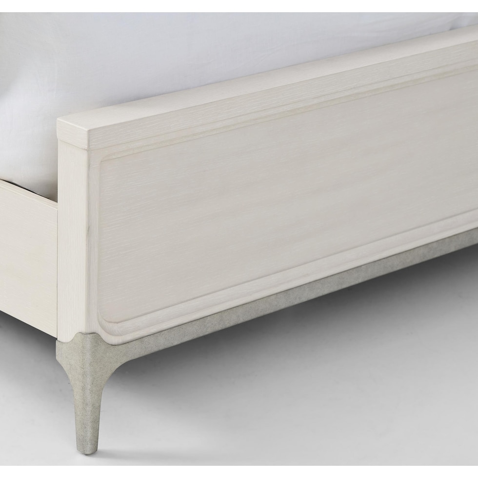 arabella white king bed   