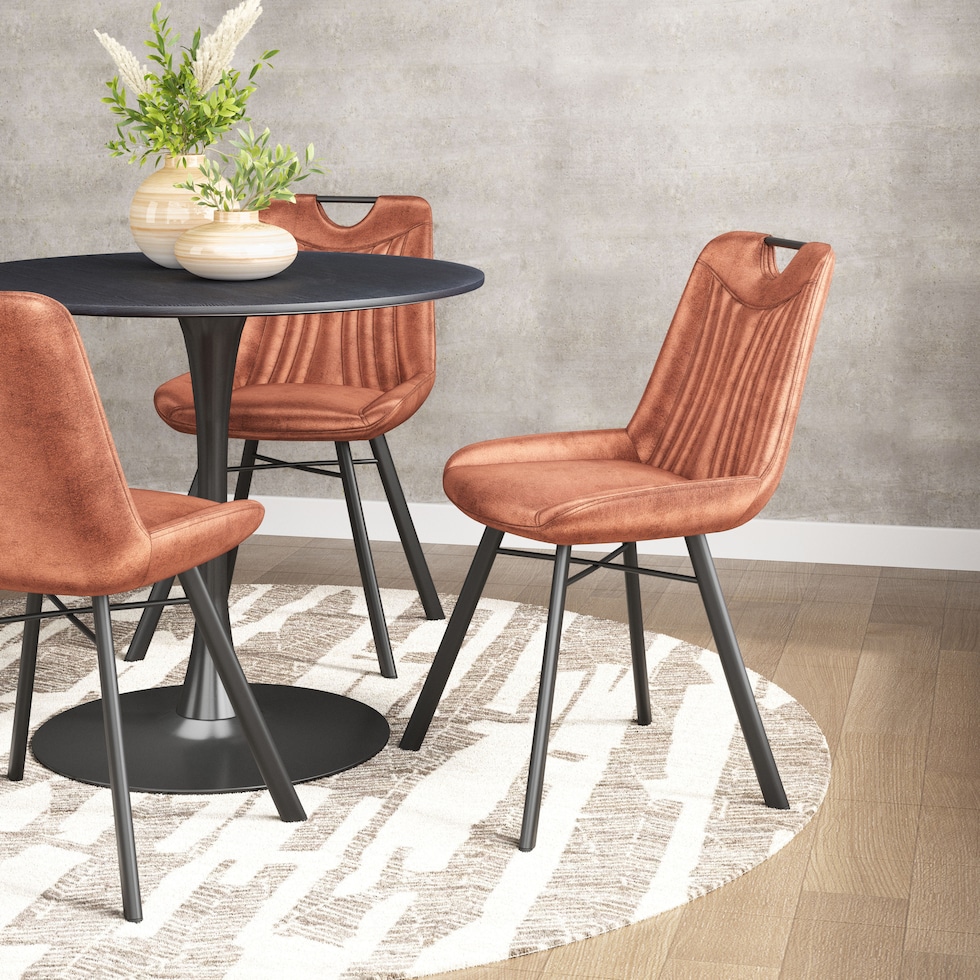 araceli light brown dining chair   