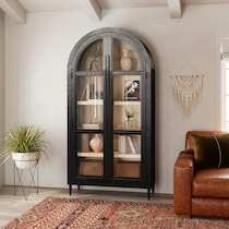 archer black bookcase   