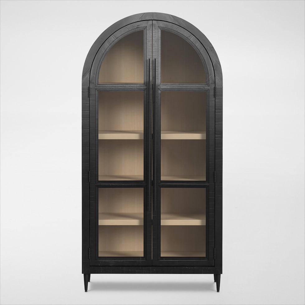 archer black bookcase   