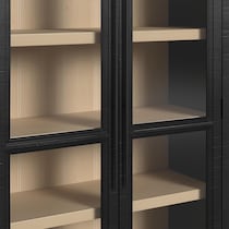 archer black bookcase   