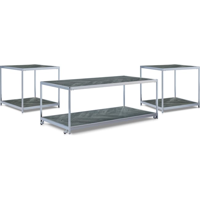 Accent and Occasional Furniture - Archer Coffee Table and 2 End Tables