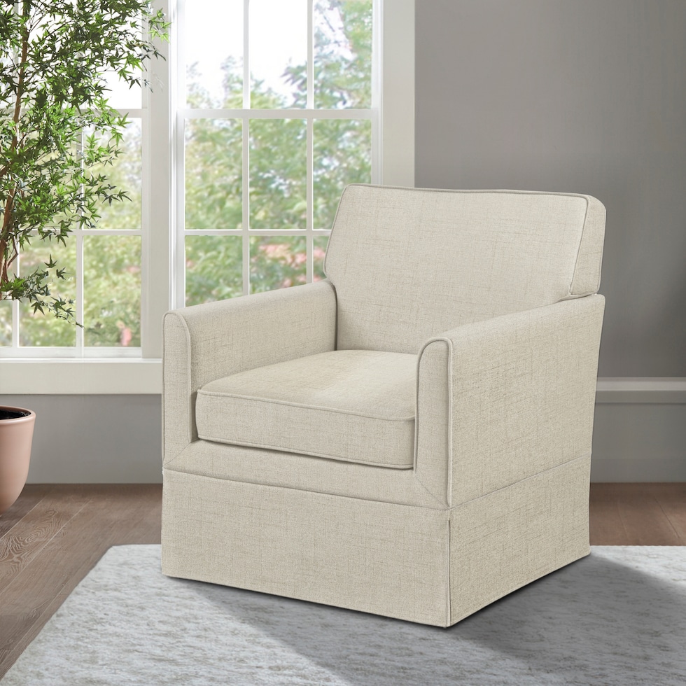 archer neutral accent chair   