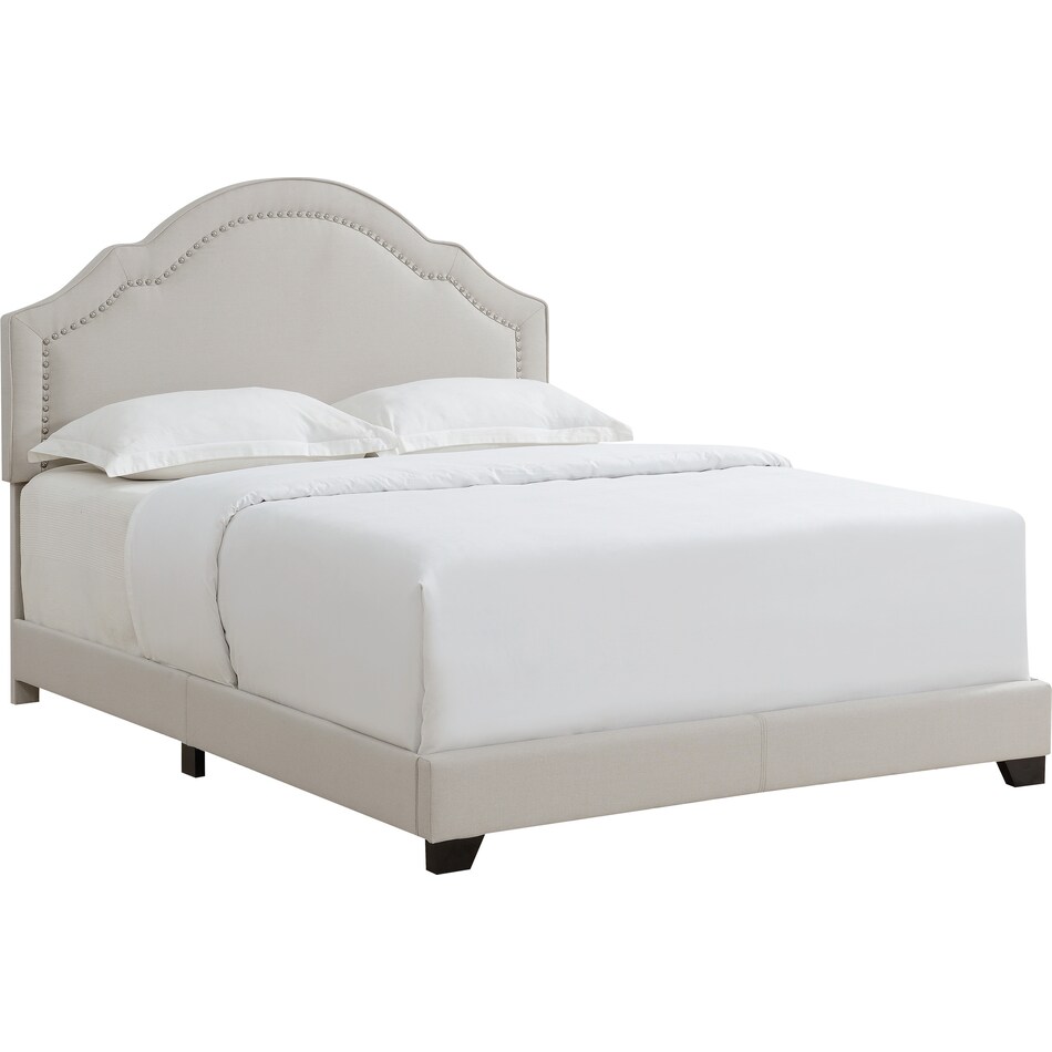 Archie Full Upholstered Bed Light Gray Value City Furniture