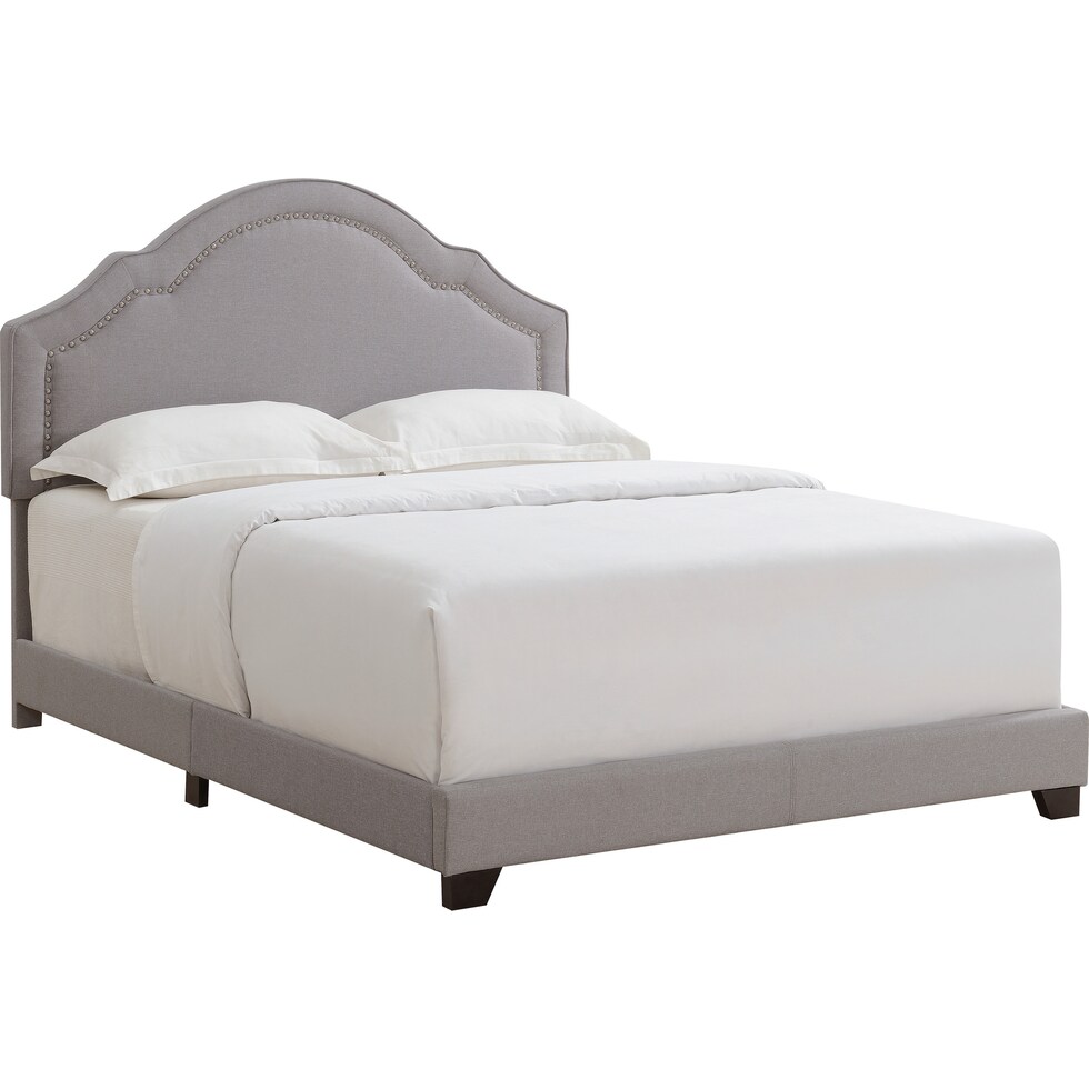 archie gray king bed   
