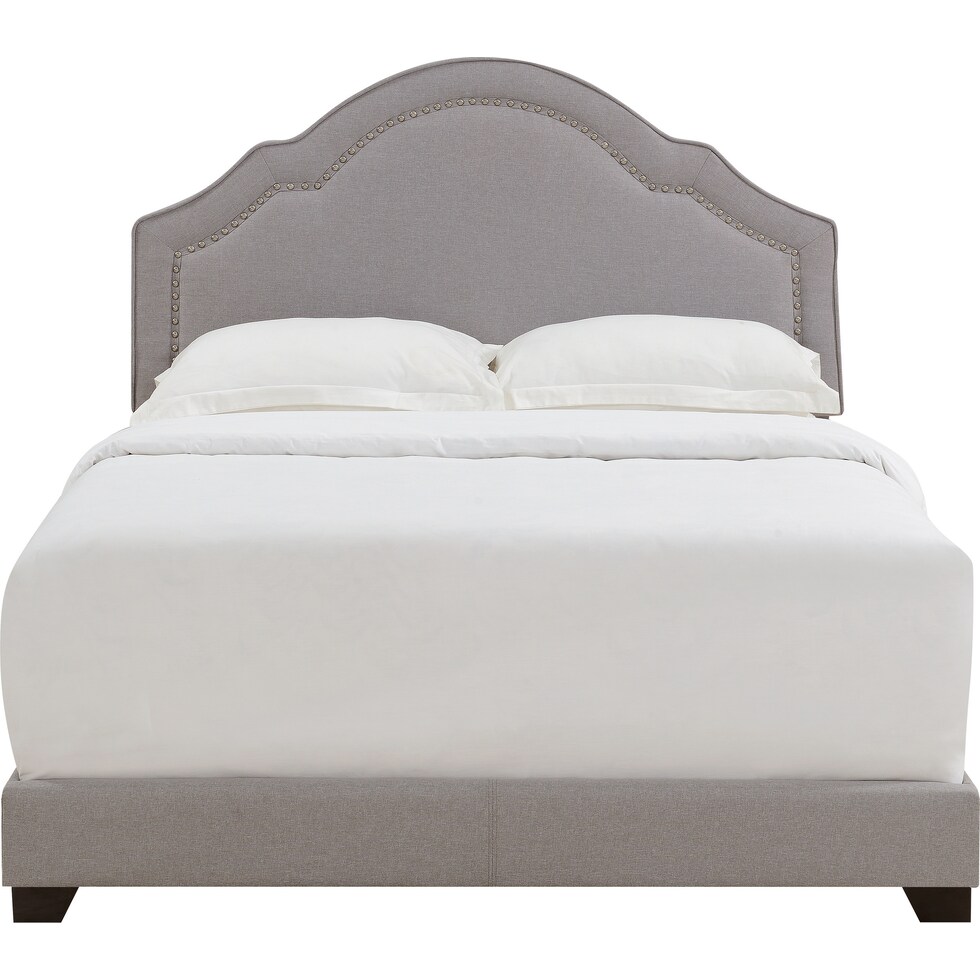archie gray king bed   