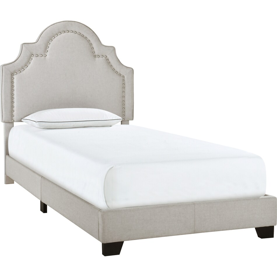 archie gray twin bed   