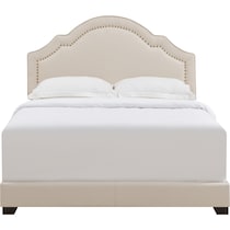 archie light brown king bed   