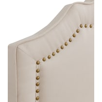 archie light brown king bed   