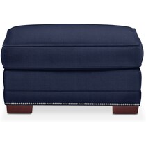 arden blue ottoman   