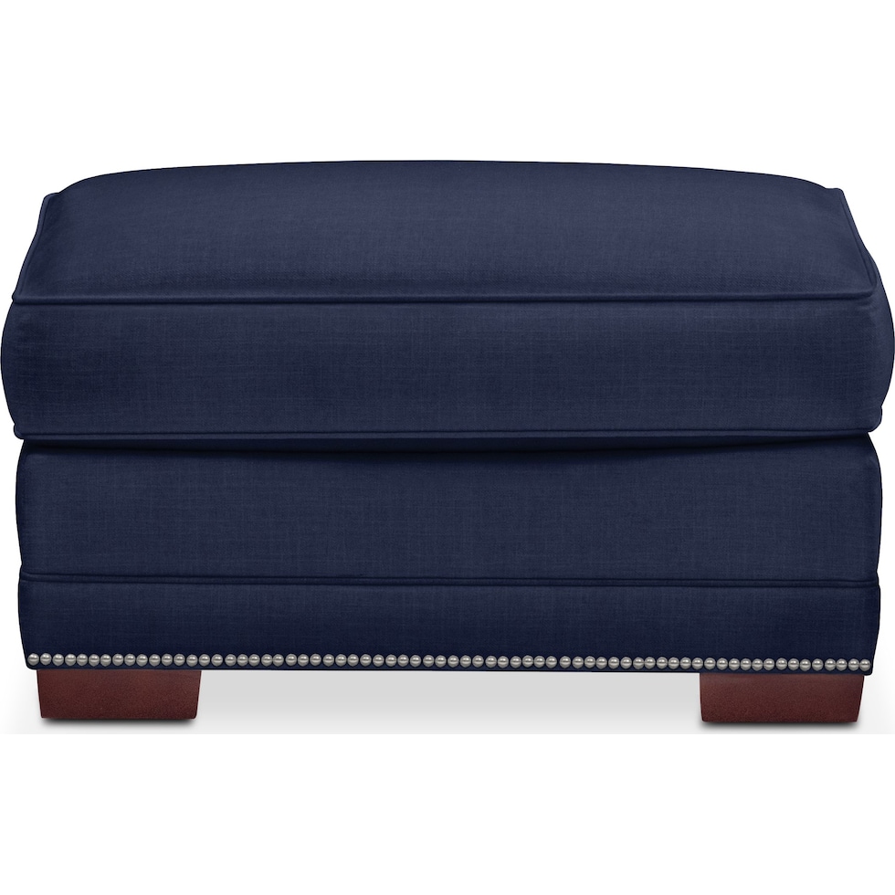 arden blue ottoman   