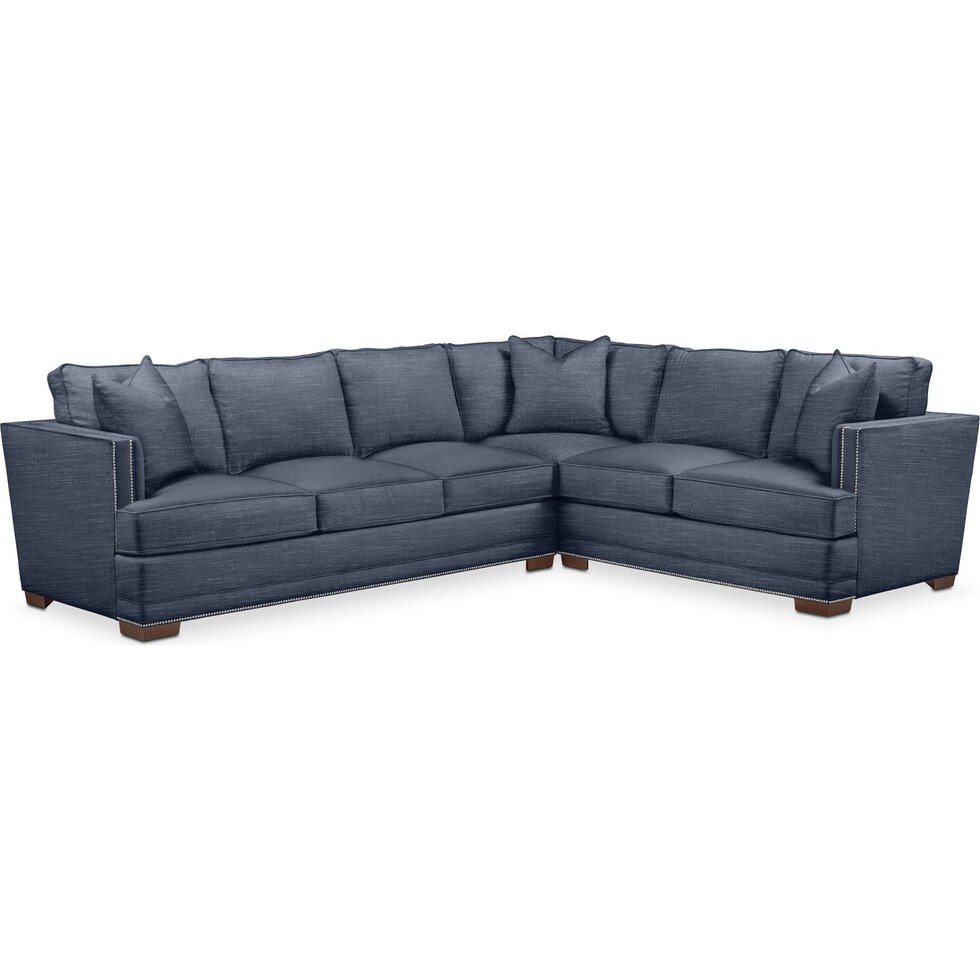 arden curious eclipse  pc sectional with left facing sofa   
