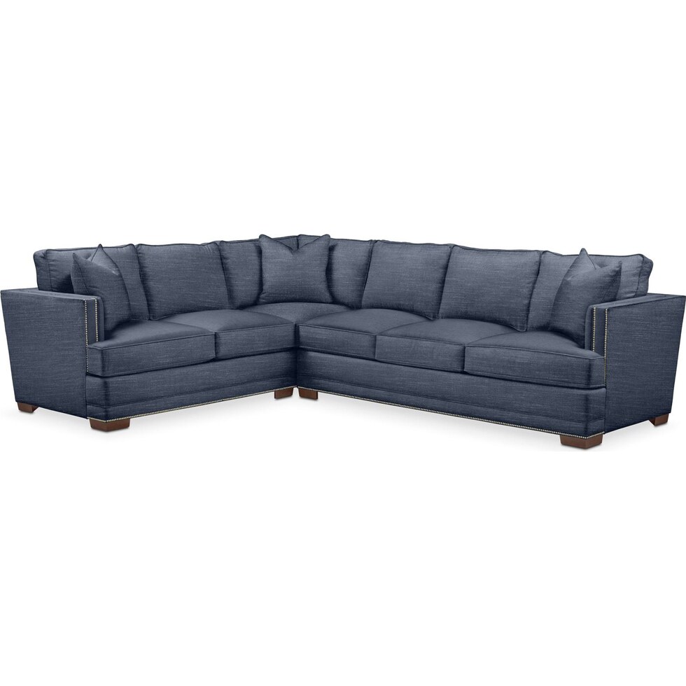 arden curious eclipse  pc sectional with right facing sofa   