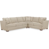 arden depalma taupe  pc sectional with left facing sofa   