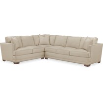 arden depalma taupe  pc sectional with right facing sofa   