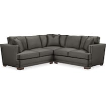 arden gray  pc sectional with left arm facing loveseat   