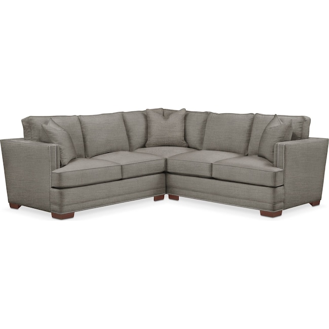 Living Room Furniture - Arden 2-Piece Small Sectional