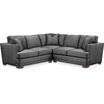 arden gray  pc sectional with left facing loveseat   