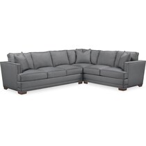 arden gray  pc sectional with left facing sofa   