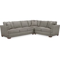arden gray  pc sectional with left facing sofa   