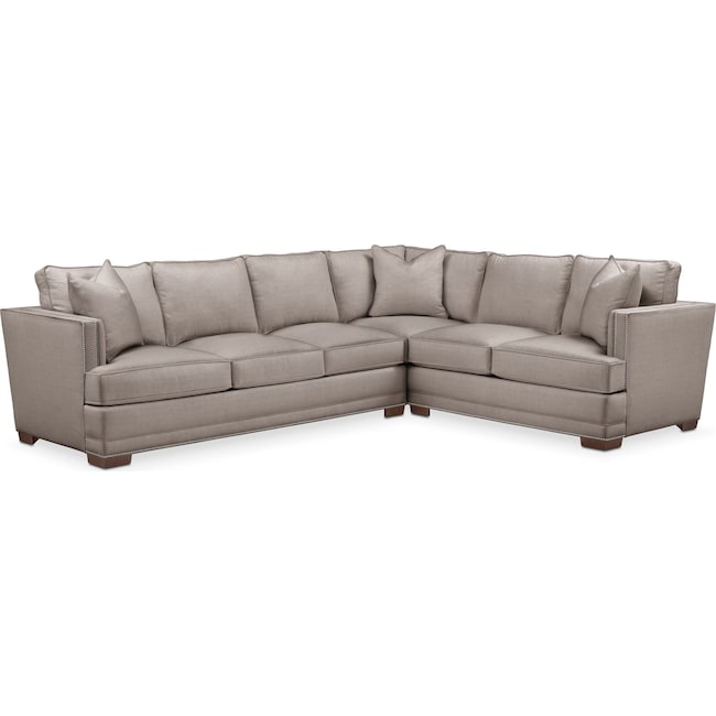Living Room Furniture - Arden 2-Piece Large Sectional