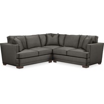 arden gray  pc sectional with right arm facing loveseat   