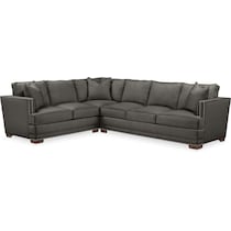 arden gray  pc sectional with right arm facing sofa   