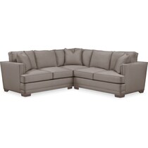 arden gray  pc sectional with right facing loveseat   