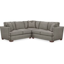arden gray  pc sectional with right facing loveseat   