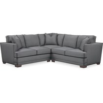 arden gray  pc sectional with right facing loveseat   