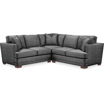 arden gray  pc sectional with right facing loveseat   