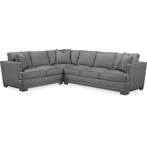 arden gray  pc sectional with right facing sofa   