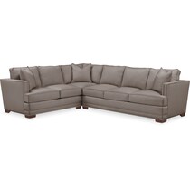 arden gray  pc sectional with right facing sofa   